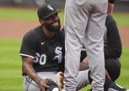 Miguel Castro sufre lesión en la rodilla derecha tras jugada con roletazo de Juan Soto