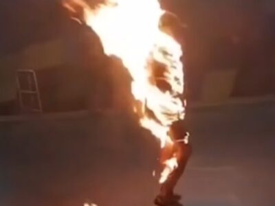 Hombre se prende fuego en estación del metro de São Paulo y causa conmoción entre los usuarios