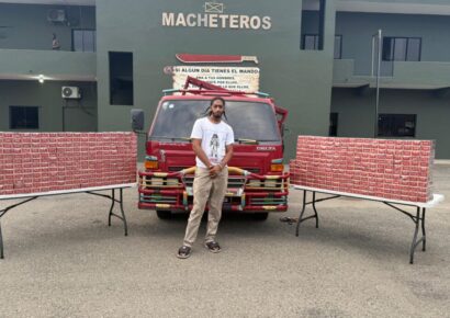 Camionero detenido en Santiago Rodríguez con 90 mil cigarrillos de contrabando