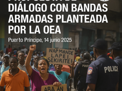 Haití se opone a propuesta de diálogo con bandas armadas planteada por la OEA