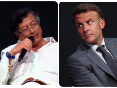 Macron frena en seco a Petro en conferencia internacional: “Le exijo respeto”