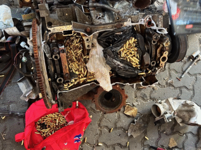 Aduanas incauta más de 8,000 municiones ocultas en motor enviado desde Nueva York