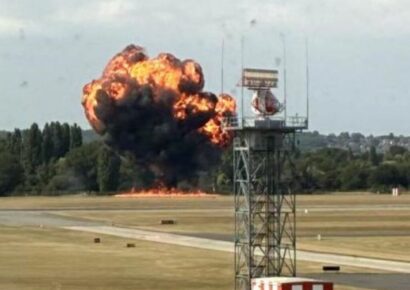 Accidente aéreo en Londres: un avión se estrella tras despegar