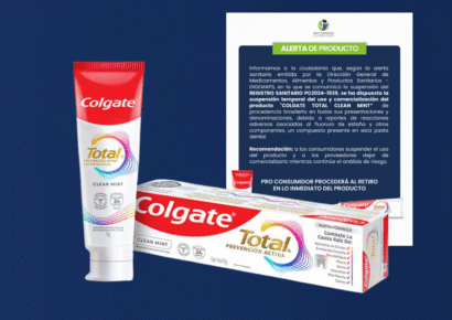 Retiran del mercado dominicano pasta dental Colgate Total Prevención Activa procedente de Brasil por riesgo a la salud