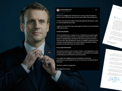 Emmanuel Macron es el primer presidente del G7 en reconocer el Estado palestino