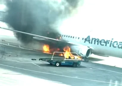 Evacuan avión de American Airlines por incendio en los frenos antes del despegue en Denver