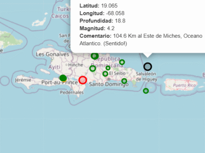 Sismo de 4.2 se siente en el este del país