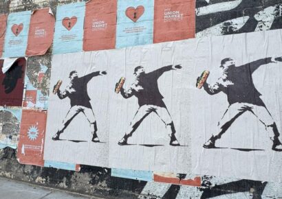 Grafitis y carteles en Washington desafían la militarización de Trump