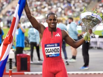 Ogando tercero en la final de 200 metros de la Liga Diamante; Lyles se impone en Zúrich