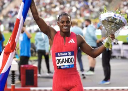 Ogando tercero en la final de 200 metros de la Liga Diamante; Lyles se impone en Zúrich