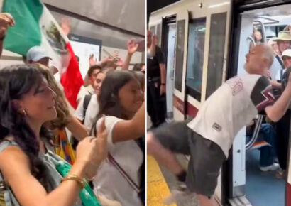 Italiano bloquea a mexicanos en el metro de Roma y su canto por la paz lo enfurece más