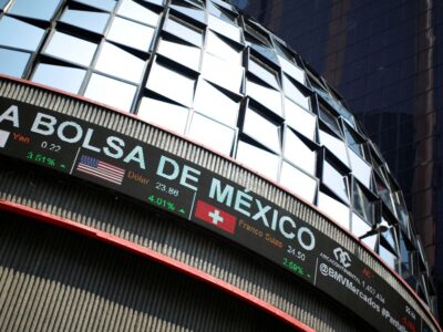 Bolsa Mexicana cae 1,24 % tras alcanzar máximo histórico la semana pasada