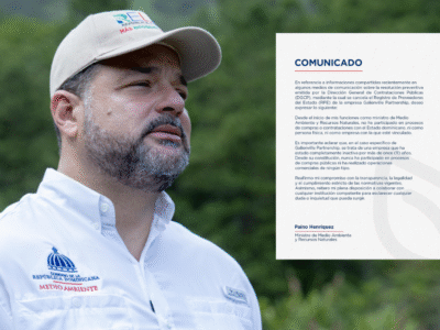 Ministro de Medio Ambiente aclara vínculo con empresa suspendida por DGCP