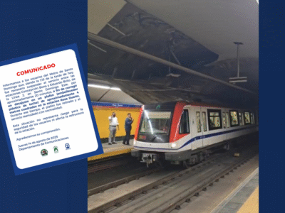 Caída de plafón obliga a suspender servicio en estación Rosa Duarte del Metro