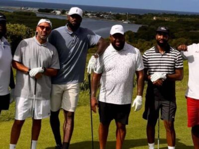 LeBron James disfruta de golf en La Romana tras asistir a concierto de Bad Bunny