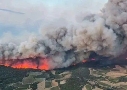El mayor incendio forestal en Francia desde 1949 arrasa 16,000 hectáreas y sigue fuera de control