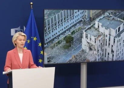 Rusia ataca la delegación de la UE en Kiev durante bombardeos aéreos