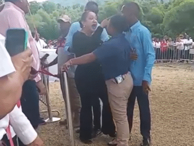 Abinader califica de “inapropiado” altercado entre diputada y agente de seguridad