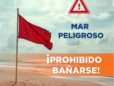 Autoridades colocan bandera roja y clausuran playas en Puerto Plata por condiciones marinas peligrosas