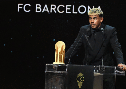 Lamine Yamal gana por segundo año el Trofeo Kopa y el Golden Boy 2025