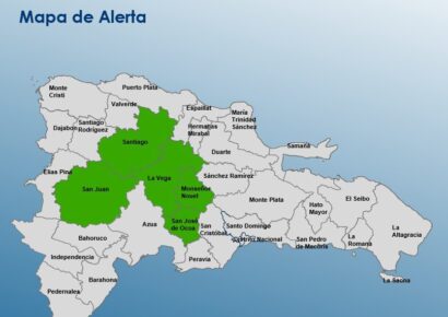 COE declara alerta verde en cinco provincias por vaguada y riesgo de inundaciones
