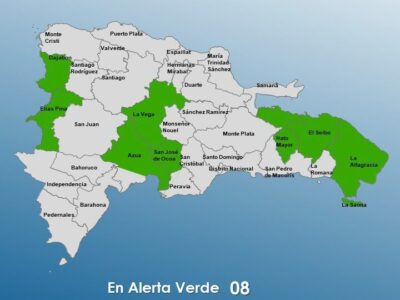 COE emite alerta verde para ocho provincias ante lluvias por onda tropical y vaguada