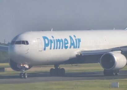Llega a República Dominicana el primer avión de carga de Amazon Air