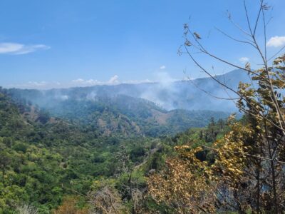Medio Ambiente liquida incendio en Jánico y trabaja en controlar otro foco en la zona