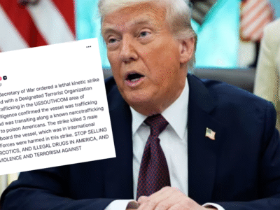 Trump anuncia ataque militar contra narcoterroristas en aguas internacionales