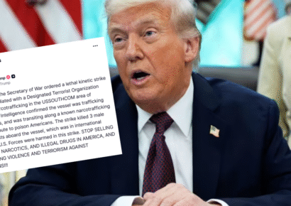 Trump anuncia ataque militar contra narcoterroristas en aguas internacionales