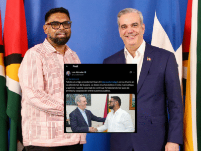 Abinader felicita a Irfaan Ali por victoria en elecciones de Guyana
