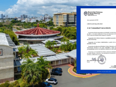 UASD suspende docencia y labores administrativas por mal clima