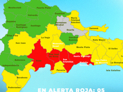Elevan a 14 las provincias en alerta amarilla por onda tropical; cinco permanecen en roja