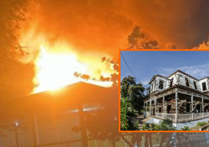 Incendio destruye casa histórica Villa Doña Emilia en Montecristi