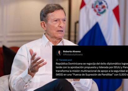 Canciller dominicano celebra aprobación de nueva fuerza internacional contra pandillas en Haití