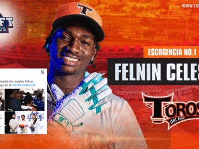 Toros del Este seleccionan a Felnin Celestén como primer pick del Draft de Novatos 2025