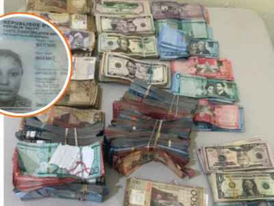 Detienen a mujer haitiana transportando millonaria suma de dinero sin declarar en RD