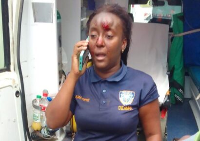 Cabo de la PN resulta herida tras lanzarse de vehículo en marcha en la autopista Juan Pablo II