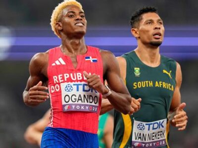 Alexander Ogando accede a la final de los 200 metros en el Mundial de Atletismo