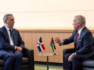 Abinader se reúne con el rey de Jordania en la ONU
