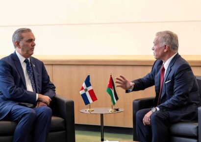 Abinader se reúne con el rey de Jordania en la ONU