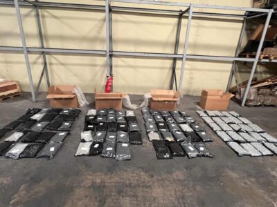 DNCD incauta 98 paquetes de marihuana en el Aeropuerto Las Américas ocultos en cajas de suministros médicos