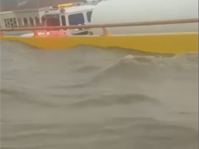 Lluvias intensas afectan Santiago por efectos del huracán Melissa