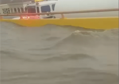 Lluvias intensas afectan Santiago por efectos del huracán Melissa