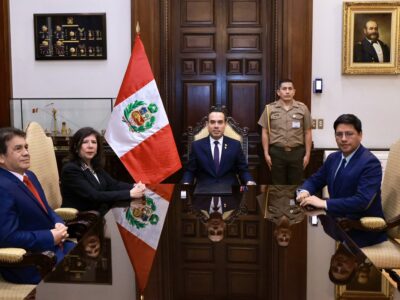 Presidente interino José Jerí Oré ratifica acuerdos con el Poder Judicial y el Congreso para combatir el crimen en Perú