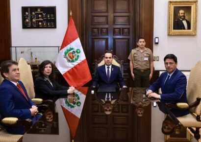 Presidente interino José Jerí Oré ratifica acuerdos con el Poder Judicial y el Congreso para combatir el crimen en Perú