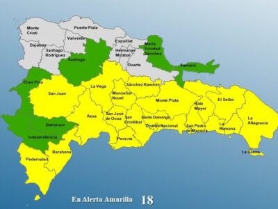 COE amplía alerta por Melissa a 17 provincias y el DN