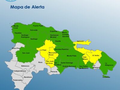 COE eleva alertas por lluvias en 23 provincias