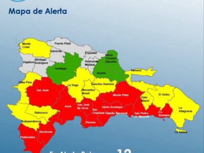 COE mantiene alerta roja por tormenta tropical Melissa en once provincias y el Distrito Nacional