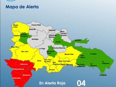 El COE informó que cuatro provincias están en alerta roja, por el huracán Melissa